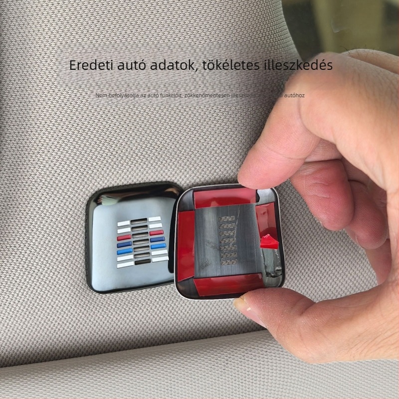 BMW mikrofonfémvédő – rozsdamentes acélból; Modell: BMW microphone metal cover; telepítés: ragasztó típus; testreszabás: igen; logó nyomtatása: igen