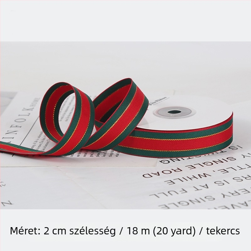 Poliészter bársony ajándékcsomagoló szalag – DIY dekoratív szalag, kézműves szalag, Termékkód F77T666798TJ87