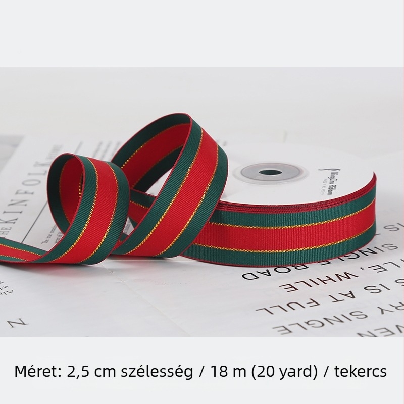 Poliészter bársony ajándékcsomagoló szalag – DIY dekoratív szalag, kézműves szalag, Termékkód F77T666798TJ87