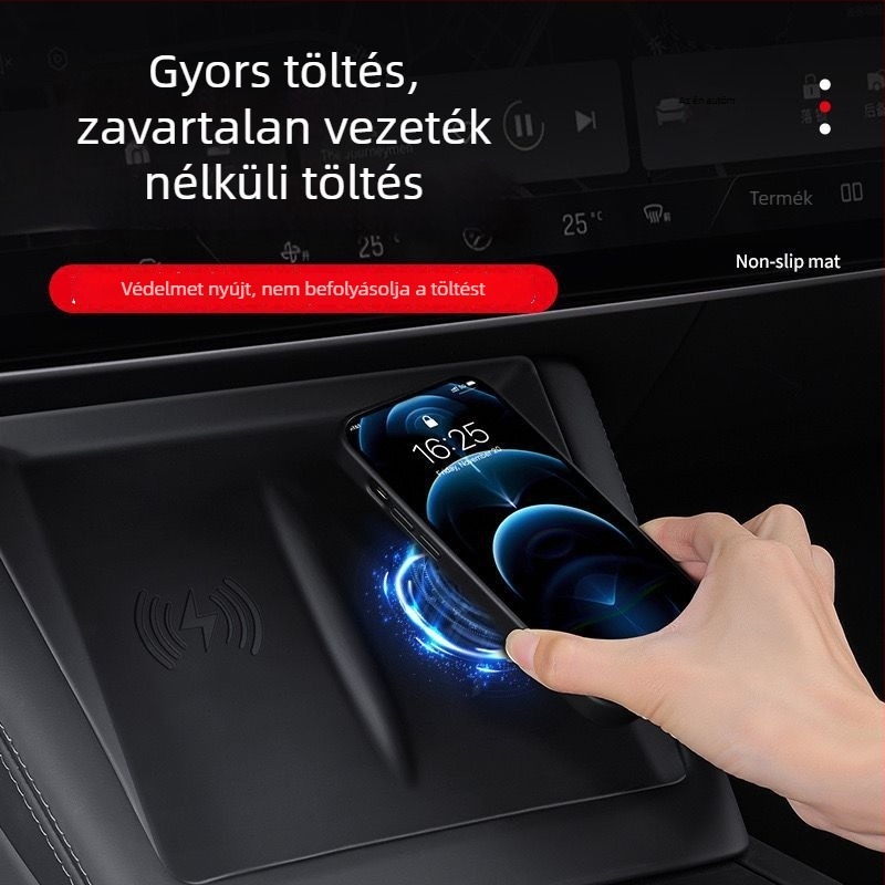 Tesla Model Y és Model 3 központi konzoljához belső fólia – ragasztóval történő telepítés, PP anyag