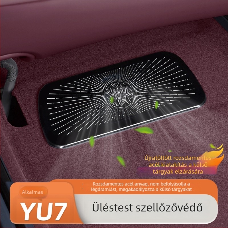 Autó légkivezető védőfedél – rozsdamentes acél, por- és dugulásmentes, testreszabható logóval
