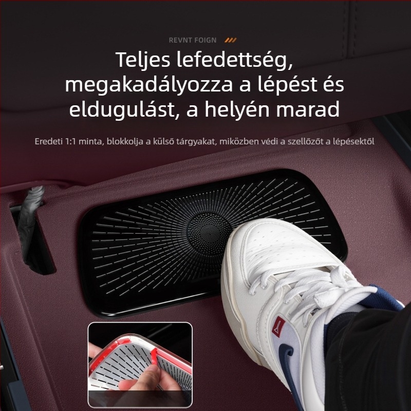 Autó légkivezető védőfedél – rozsdamentes acél, por- és dugulásmentes, testreszabható logóval