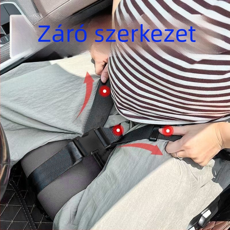 Várandós nők autóhoz készült biztonsági öve – pocak-támasz, ütközés elleni támogatás késői terhesség esetén