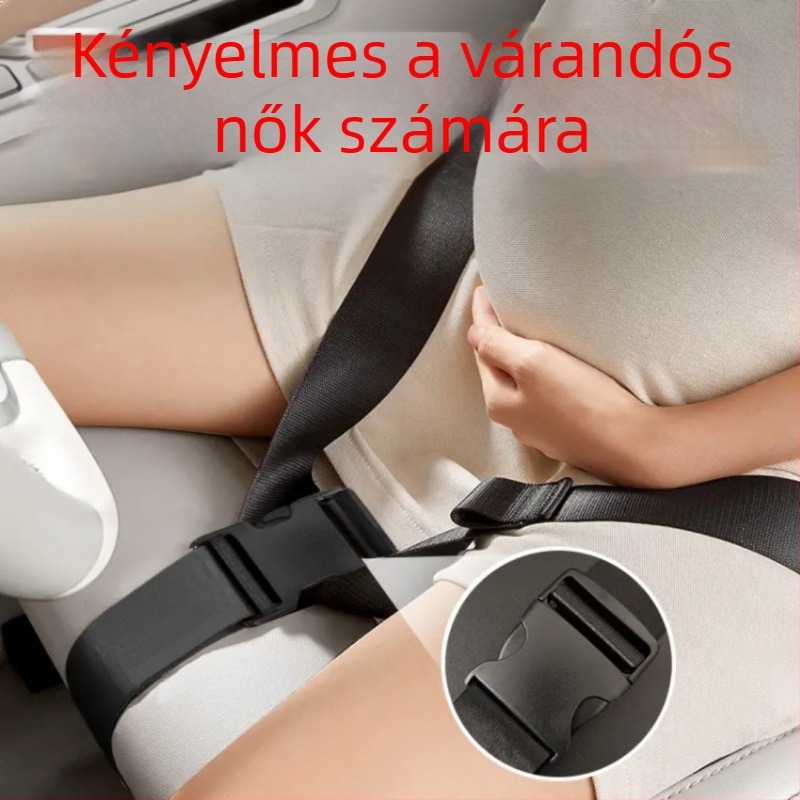Várandós nők autóhoz készült biztonsági öve – pocak-támasz, ütközés elleni támogatás késői terhesség esetén