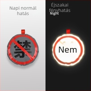 3D fényvisszaverő autójel-dísz személyre szabható szöveggel a biztonságosabb éjszakai vezetésért