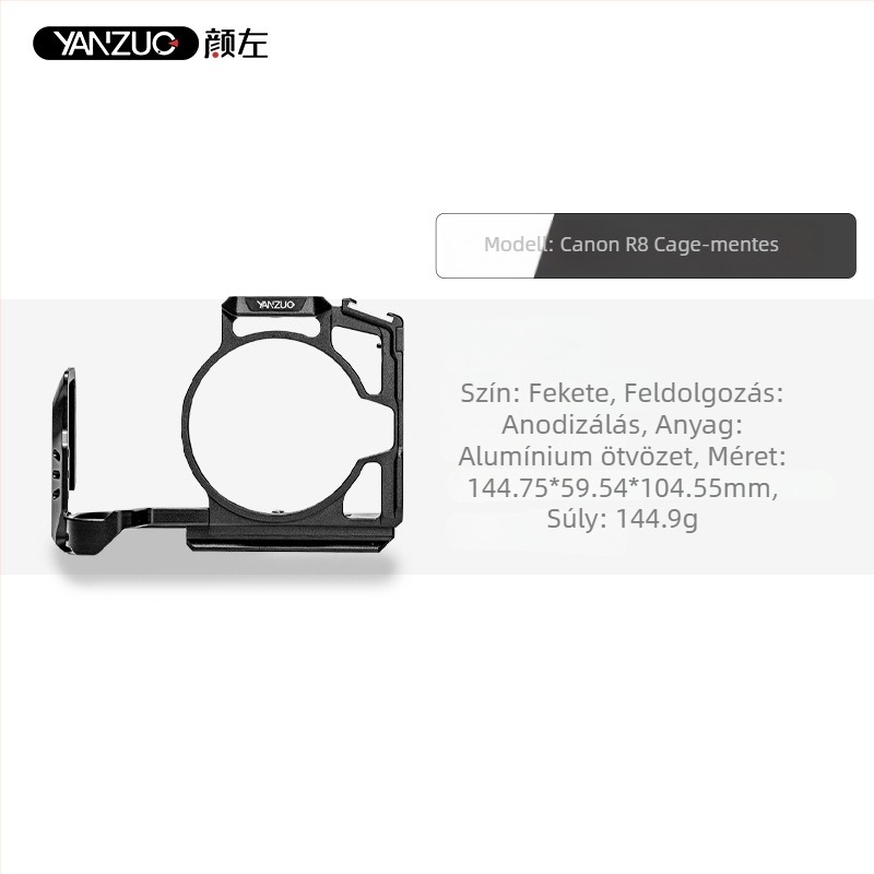 YZ-055 állványfej Canon R8-hoz, alumíniumötvözet, teherbírás 6–10 kg