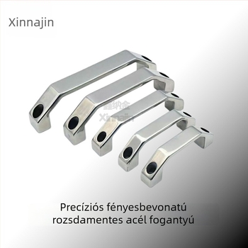 304 rozsdamentes acél, nehéz ipari ívelt anti-theft fogantyú szekrényajtóhoz, tükörfényes felülettel, vastított modell Lsh702/Lsh707