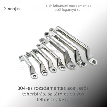 304 rozsdamentes acél, nehéz ipari ívelt anti-theft fogantyú szekrényajtóhoz, tükörfényes felülettel, vastított modell Lsh702/Lsh707