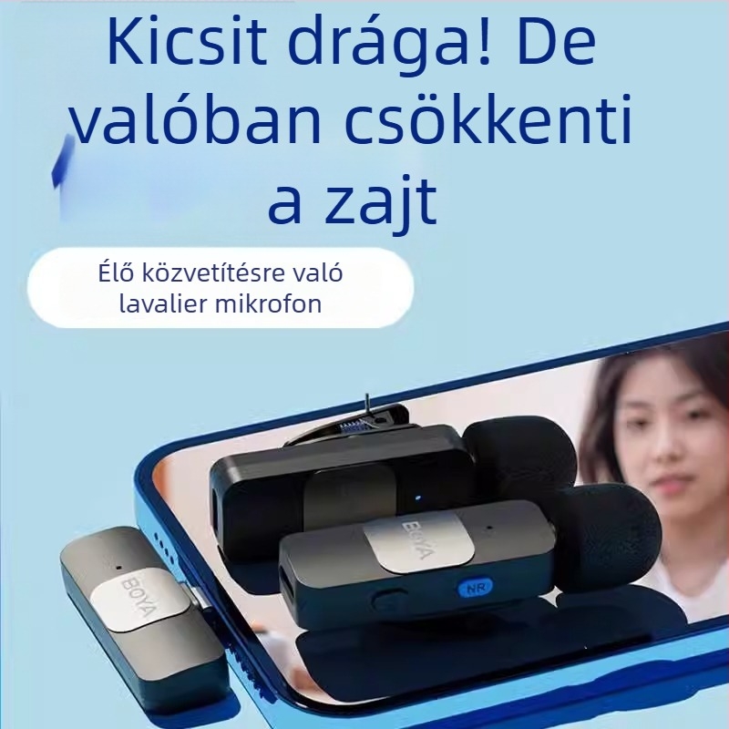 Boya BY-V10V20 Vezeték nélküli lavalier mikrofon mobil élő közvetítéshez