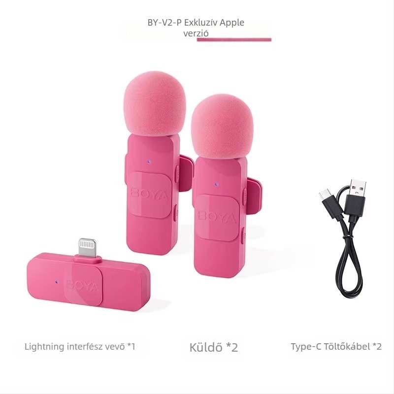 Boya BY-V10V20 Vezeték nélküli lavalier mikrofon mobil élő közvetítéshez