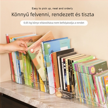 Asztali tároló doboz PET műanyagból, átlátszó, 2L kapacitás, modell A10201, modern letisztult stílus
