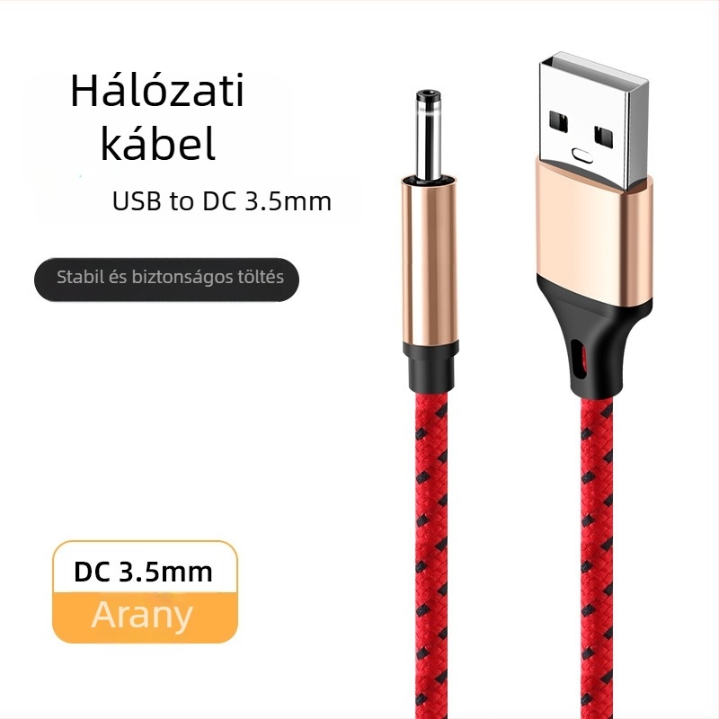 TYPE-C Dual Audio audiókábel, kötött nejlon burkolat, rézmag, kompatibilis 3,5 mm eszközökhöz