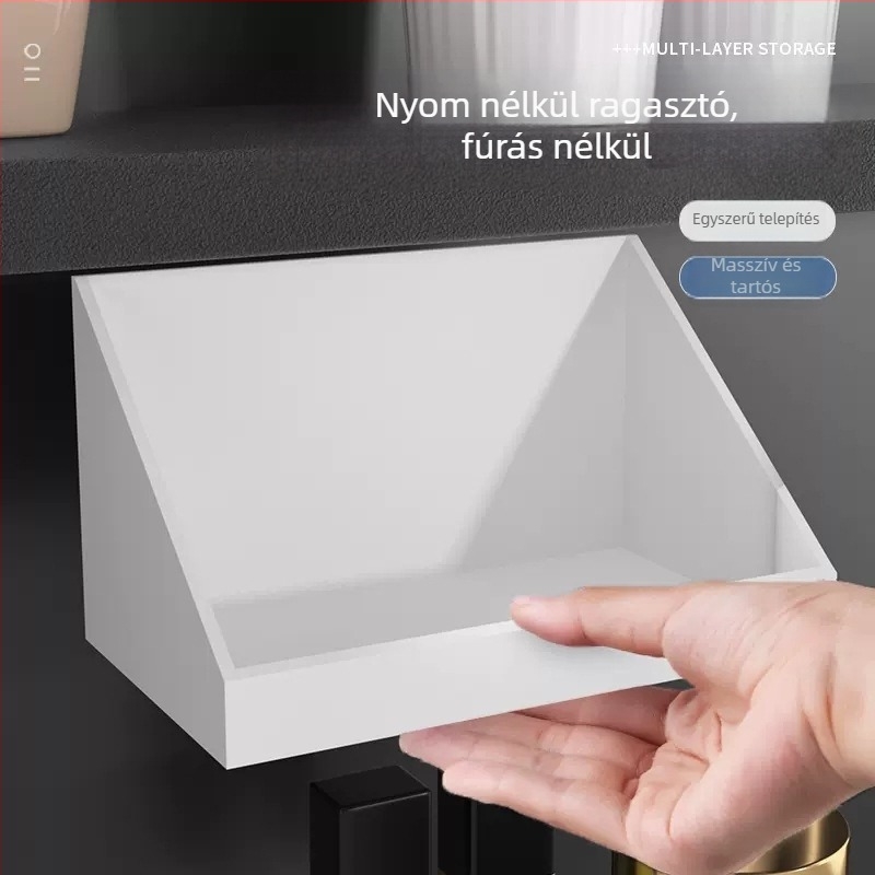 Műanyag kozmetikai tároló doboz a fürdőszobába, japán stílus, General modell, Initial Benefit márka