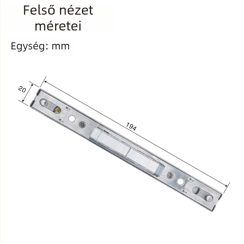Kétirányú zárház - rozsdamentes acél/alumínium, többpontos zár, Huixun, modern minimalista stílus