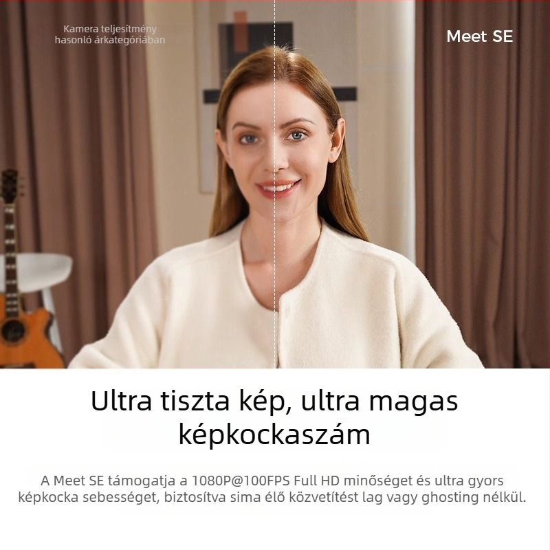 OBSBOT Meet SE 4K élő kamera USB 3.0 autofókussal, beépített mikrofonnal asztali számítógépekhez és videókonferenciákhoz (100fps)