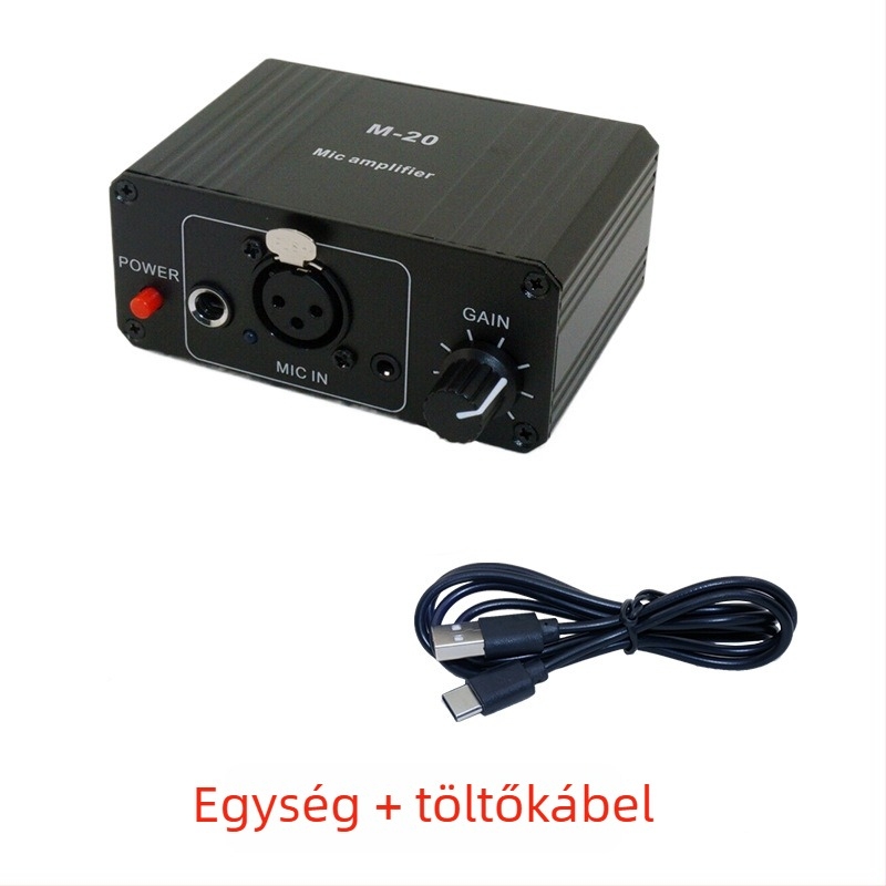 Rhythm Imagination M-20 Audió felület 48V fantomtáp kondenzátor- és dinamikus mikrofonokhoz