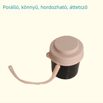 Kompakt gyógyszeres doboz ABS anyagból, osztott rekeszekkel, forgatható fedéllel, porálló, 7 napos hétre, napi 3 étkezéssel