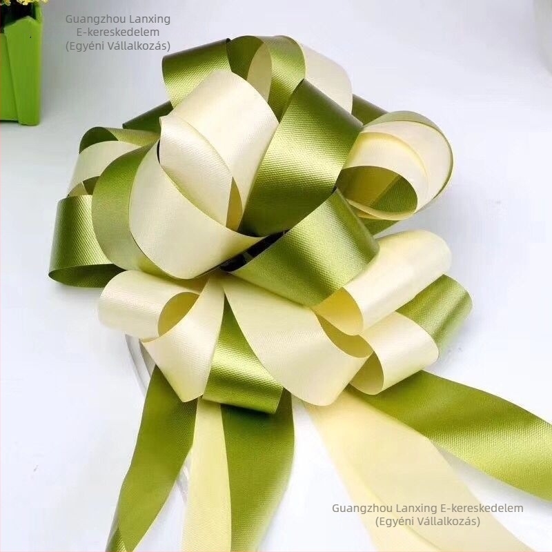 1–50 darab két színű, nagy masnik virágcsomagoláshoz, ajándékdobozók díszítéséhez, menyasszonyi autó dekorációhoz és virágüzlet dekorációhoz