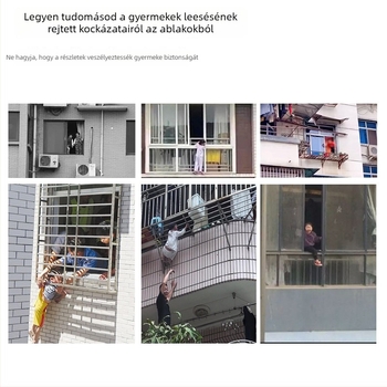 Ablakzáró mechanizmus alumínium ötvözetből, csúszó ablakokra, gyermekzárral és lopás elleni védelemmel