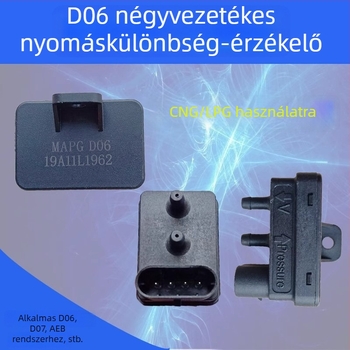 Differenciális nyomásérzékelő LPG/CNG jármű gázrendszeréhez, modell D06 AC300, 4 vezető / 5 vezető