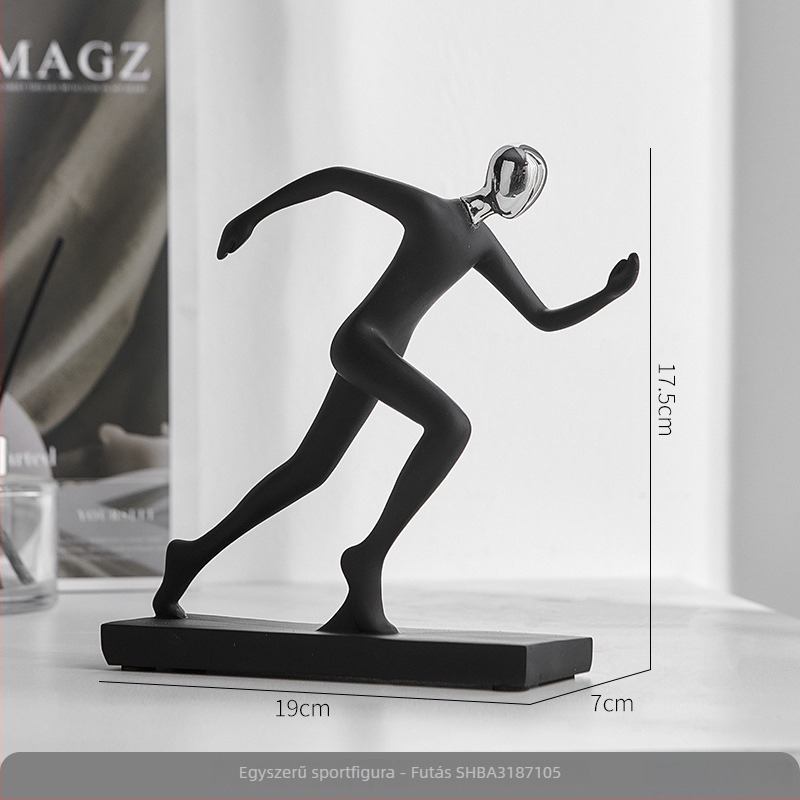 Bicikli figura asztali dísz – gyanta, modern minimalist stílus