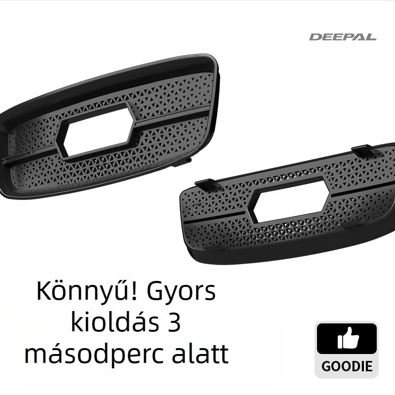 Hátsó klímaberendezés kijáratának védőfedője Sl03/S07/L07/S05-höz, műanyag, vákuumos rögzítés, fényvisszaverő figyelmeztető matricák