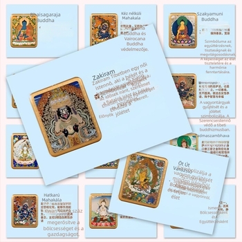 Thangka matricák – Kézzel festett dekoratív matricák telefon tokhoz és jegyzetfüzethez, kreatív stílus, 96 db, üzleti ajándék