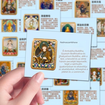 Thangka matricák – Kézzel festett dekoratív matricák telefon tokhoz és jegyzetfüzethez, kreatív stílus, 96 db, üzleti ajándék