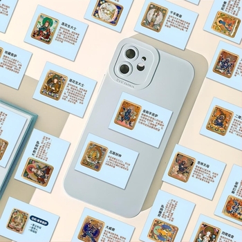 Thangka matricák – Kézzel festett dekoratív matricák telefon tokhoz és jegyzetfüzethez, kreatív stílus, 96 db, üzleti ajándék