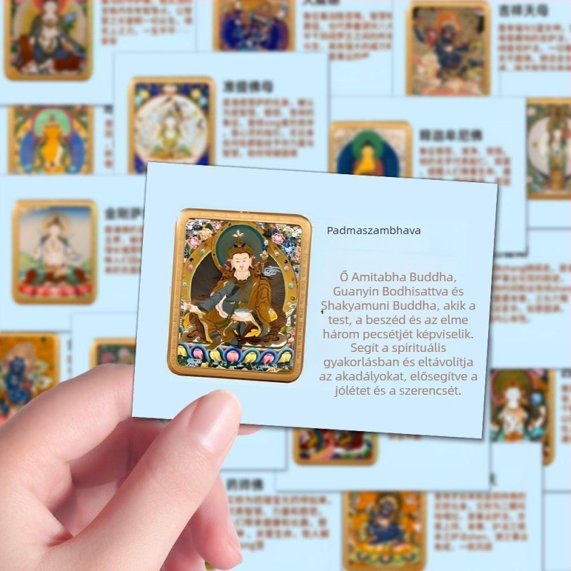 Thangka matricák – Kézzel festett dekoratív matricák telefon tokhoz és jegyzetfüzethez, kreatív stílus, 96 db, üzleti ajándék