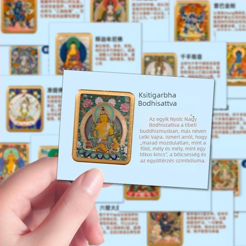 Thangka matricák – Kézzel festett dekoratív matricák telefon tokhoz és jegyzetfüzethez, kreatív stílus, 96 db, üzleti ajándék