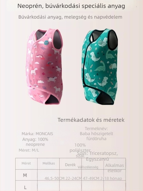 Gyermekek meleg neoprén úszóruha, uniszex, kód RTCL-013