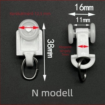 Függöny sín görgőkészlet — műanyag és rozsdamentes acél, testreszabható, modern minimalista stílus