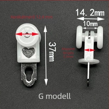 Függöny sín görgőkészlet — műanyag és rozsdamentes acél, testreszabható, modern minimalista stílus