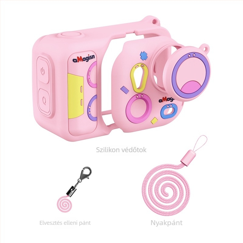 Amai szilikon védőtok Insta360 GO Ultrahoz – Tf22-a/b/c kompatibilis; tartalmaz lensvédő kupakot, nyakpántot, lencsevédő anti-lost zsinórt és logó matricát