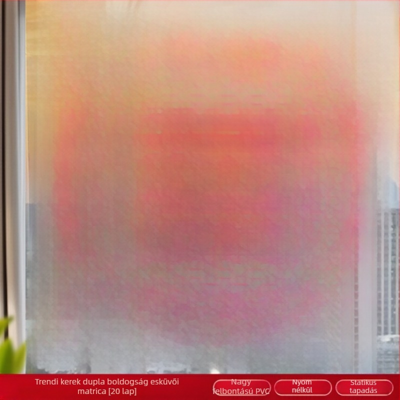 Esküvői elektrosztatikus ablakmatrica (PVC, Taocai, Nem importált, Kategória: Boldog szó)