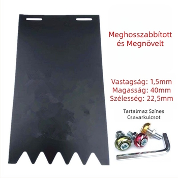 Hátsó kerék sárvédő, univerzális, szélesített és megvastított, motorkerékpárokhoz, elektromos járművekhez és háromkerekűekhez