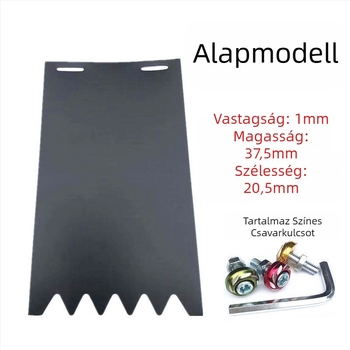 Hátsó kerék sárvédő, univerzális, szélesített és megvastított, motorkerékpárokhoz, elektromos járművekhez és háromkerekűekhez