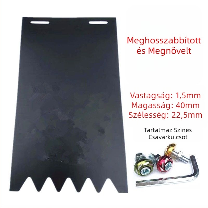 Hátsó kerék sárvédő, univerzális, szélesített és megvastított, motorkerékpárokhoz, elektromos járművekhez és háromkerekűekhez