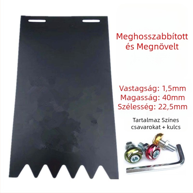 Hátsó kerék sárvédő, univerzális, szélesített és megvastított, motorkerékpárokhoz, elektromos járművekhez és háromkerekűekhez