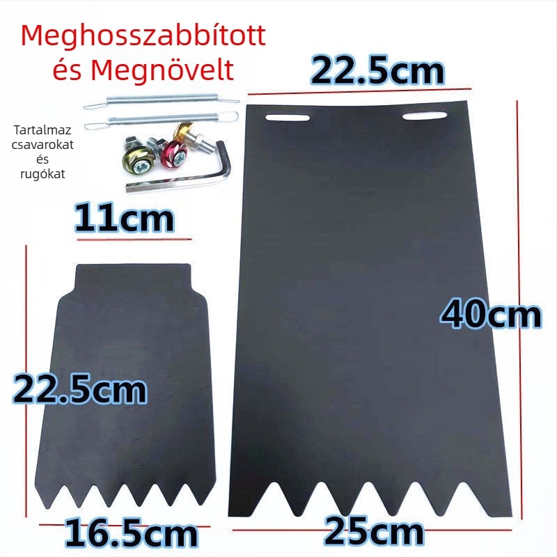 Hátsó kerék sárvédő, univerzális, szélesített és megvastított, motorkerékpárokhoz, elektromos járművekhez és háromkerekűekhez