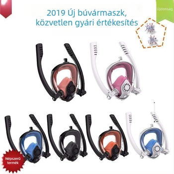 Teljesen száraz szilikon sznorkelmaszk felnőtteknek és gyerekeknek