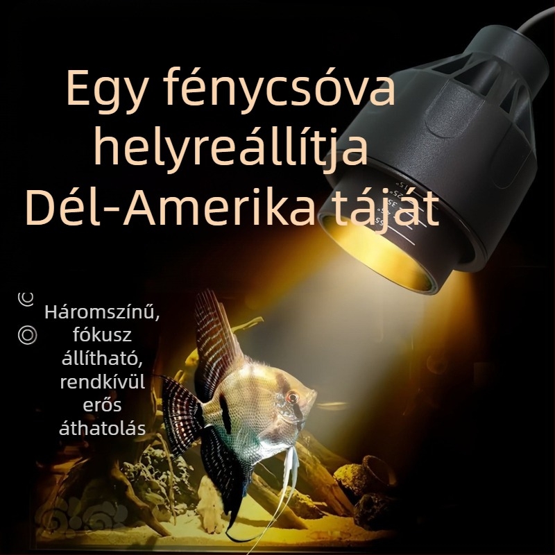 Akvárium LED világítás Dél-Amerikai tájképekhez és vízi növények növekedéséhez – ötvözet, 8/12W