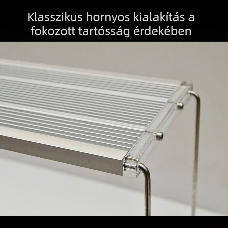 Teljes spektrumú akváriumi növény LED-lámpa tartóval, 12W
