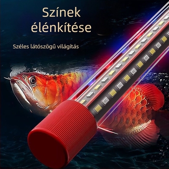 Akváriumi víz alatti világítótest, vízálló, energiatakarékos, nagy fényerő a színek és a hangulat fokozására