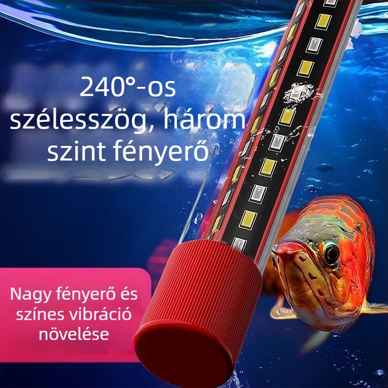 Akváriumi víz alatti világítótest, vízálló, energiatakarékos, nagy fényerő a színek és a hangulat fokozására