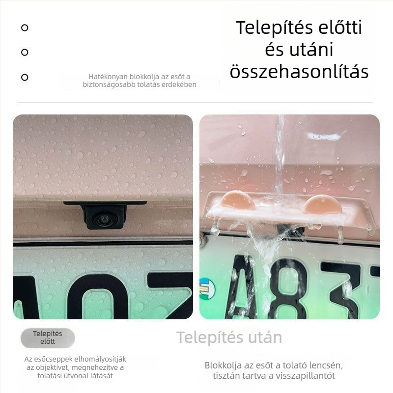 Esővédő pajzs a külső visszapillantó tükörhöz – dekoratív védőlemez