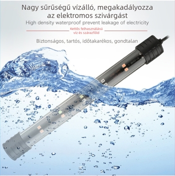 Beható LED akváriumi fény növényekhez, vízálló, PVC/üveg, T4-20 modell, 3–12W, 150 g