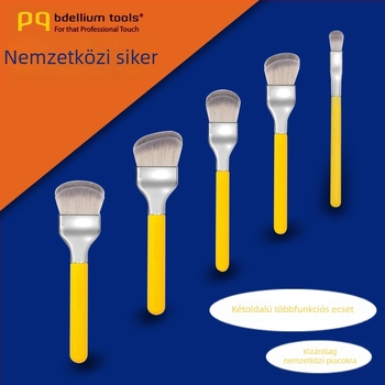 Kétoldalú alapozó ecset – nem szívja fel és nem tapad a púderhez, modell BD, típus: sminkecset, 3 éves élettartam, minden bőrtípushoz