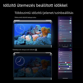 Anxin Bao akvarisztikai lámpa távirányítású intelligens vezérléssel, teljes spektrum, jelenetváltás